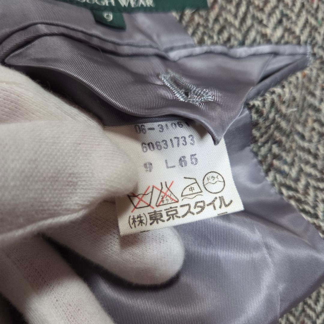 [美品]Ralph Lauren ツイードジャケット ヘリンボーン カラーネップ