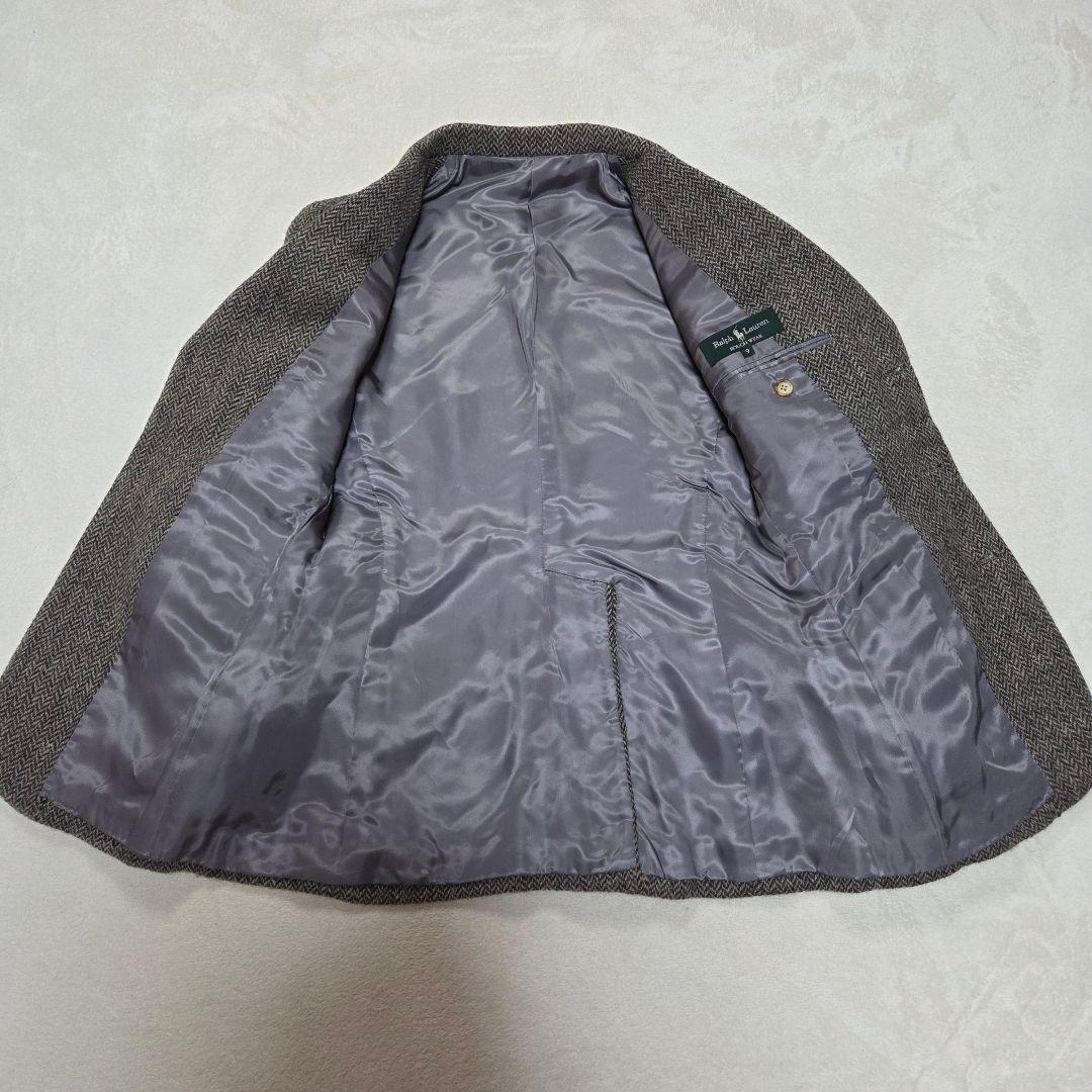 [美品]Ralph Lauren ツイードジャケット ヘリンボーン カラーネップ