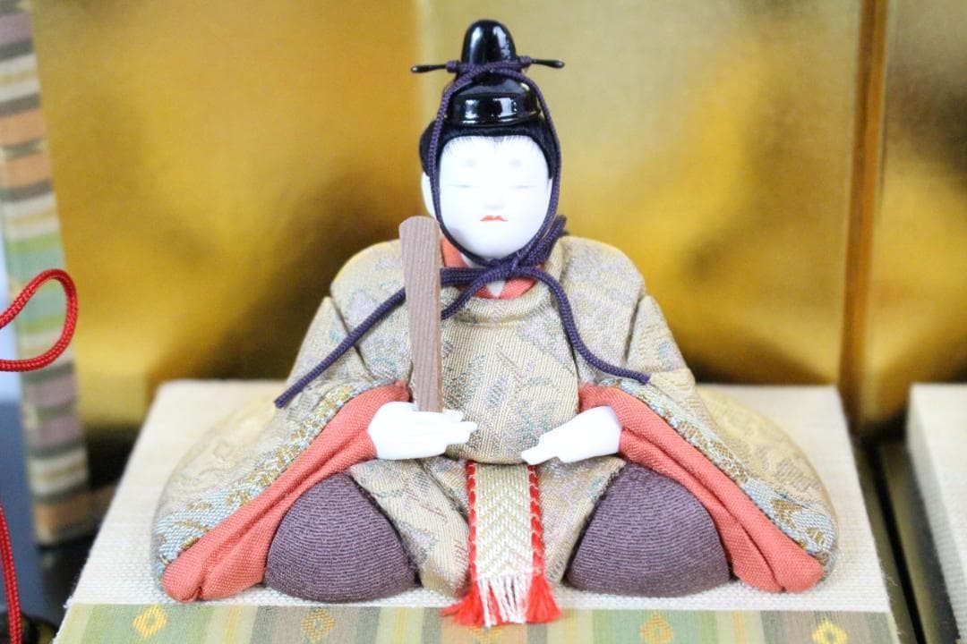 ♡松﨑 幸一光作 雛人形 五人飾 ひいな 木目込み人形 ガラスケース