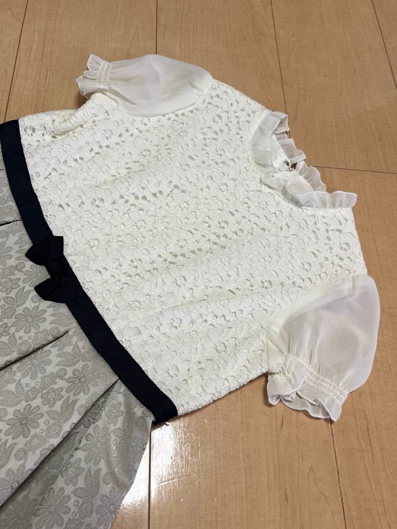 CHOPIN　フラワージャガードアンサンブル　130 卒園式・入学式スーツ