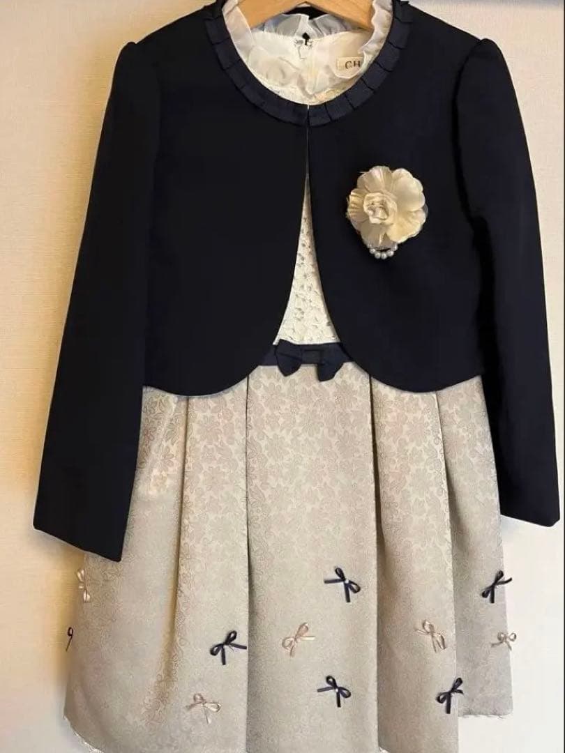 CHOPIN　フラワージャガードアンサンブル　130 卒園式・入学式スーツ