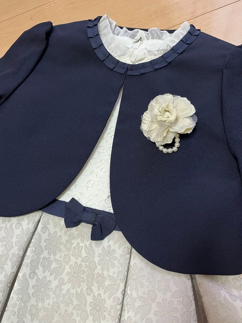 CHOPIN　フラワージャガードアンサンブル　130 卒園式・入学式スーツ