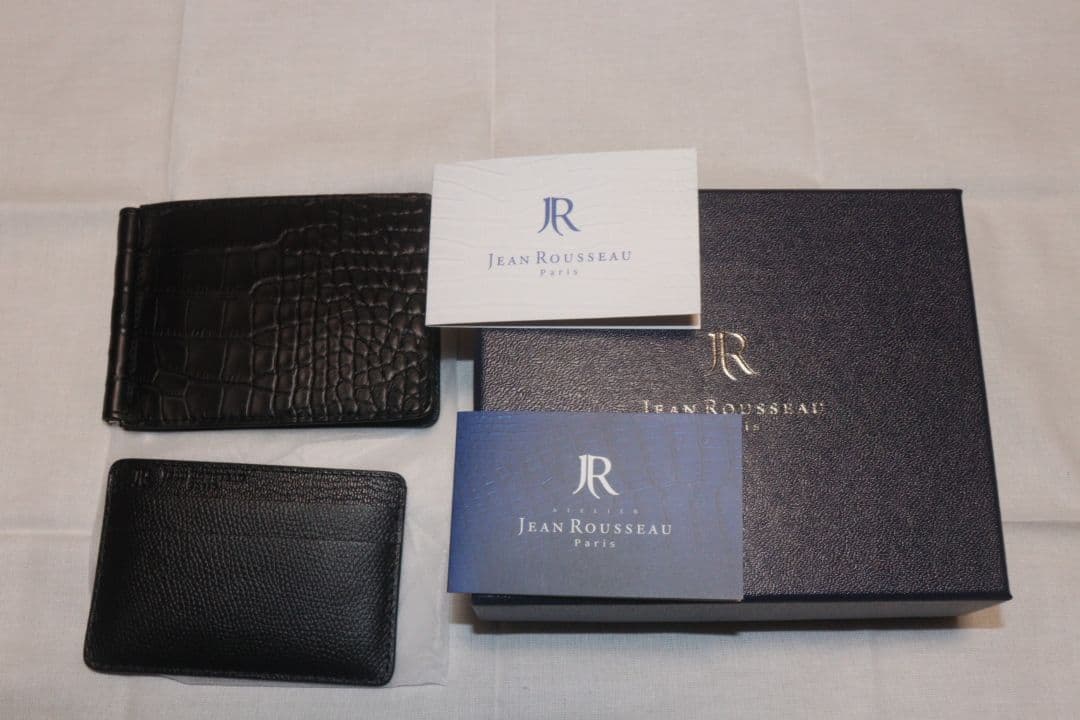 JEAN ROUSSEAUアリゲーター 二つ折り財布 カードケース セット