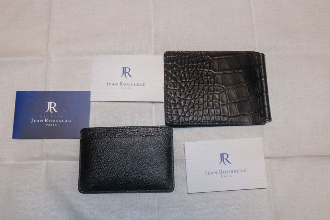 JEAN ROUSSEAUアリゲーター 二つ折り財布 カードケース セット