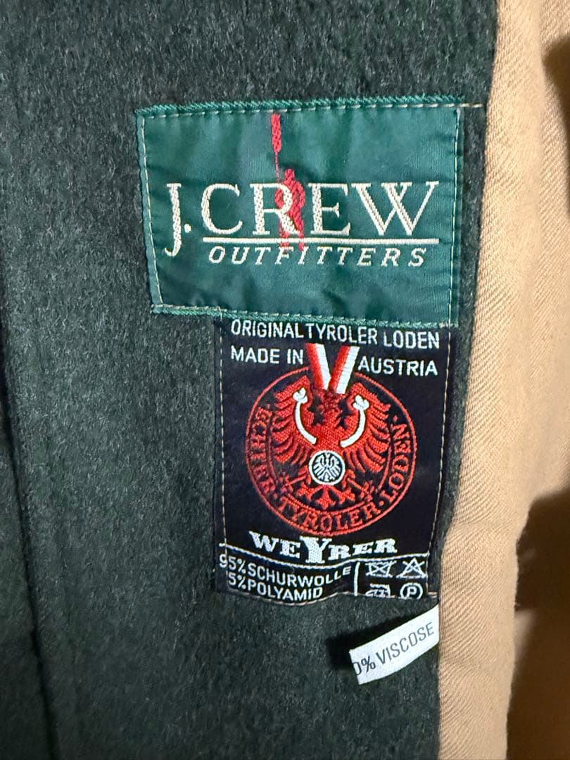 超希少 vintage 90s J.CREW ローデンコート 巨人タグ　初期