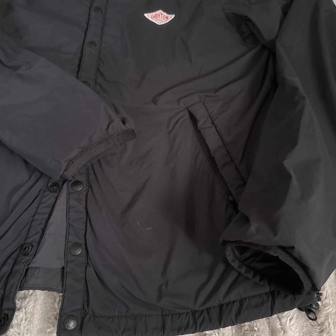 DANTON ノーカラーインサレーションジャケット ブラック34