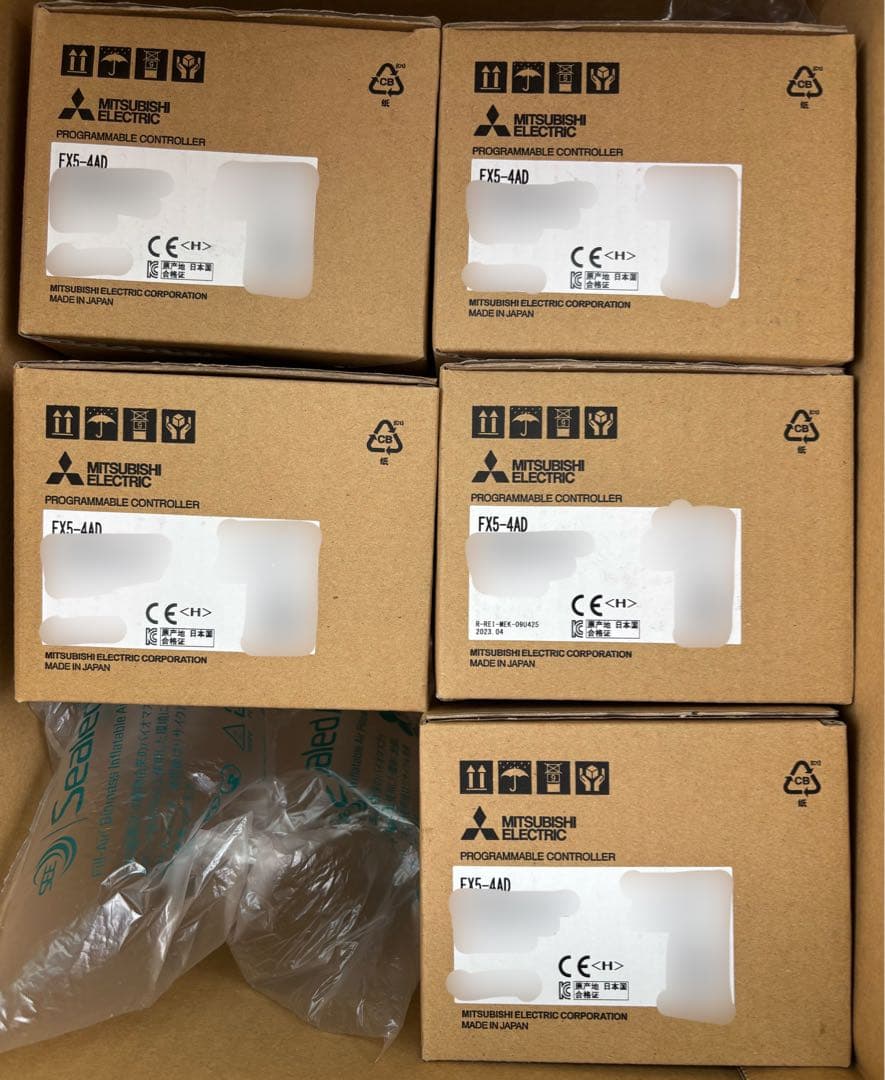 三菱電機 FX5-4AD 5台セット シーケンサー アナログ入力 PLC