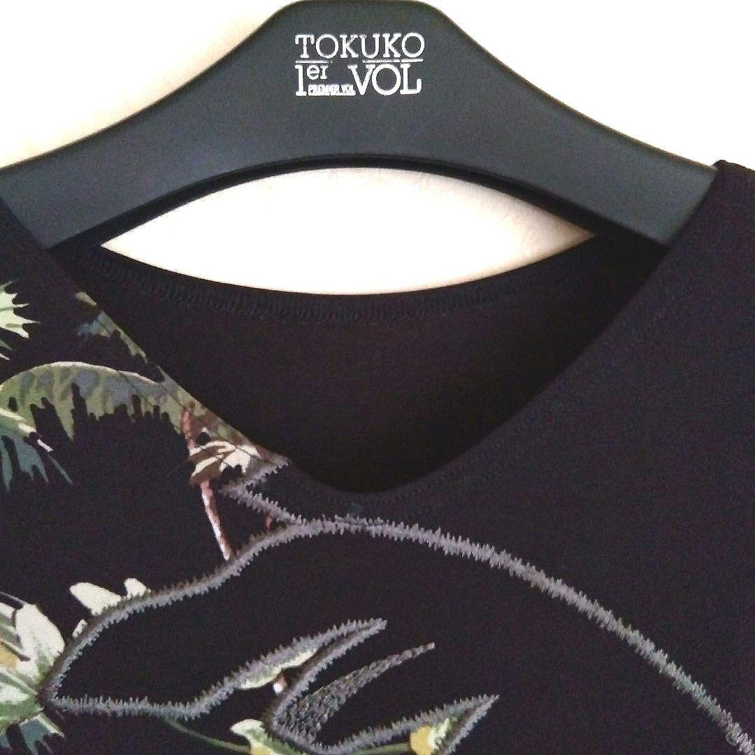 トクコプルミエヴォル 南国プリント 半袖チュニック