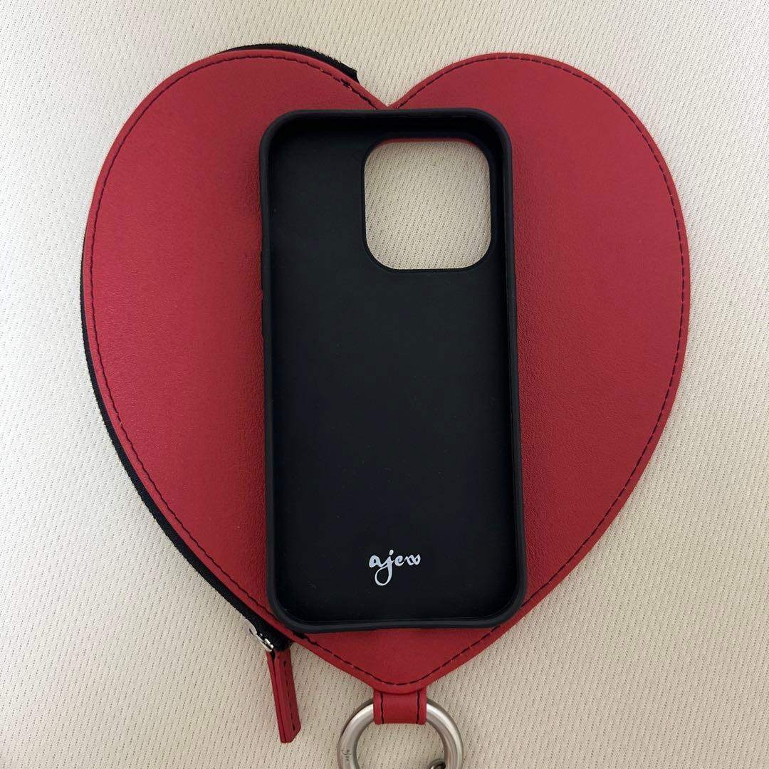 ajew♡ハートiphoneケース♡ iphone14pro