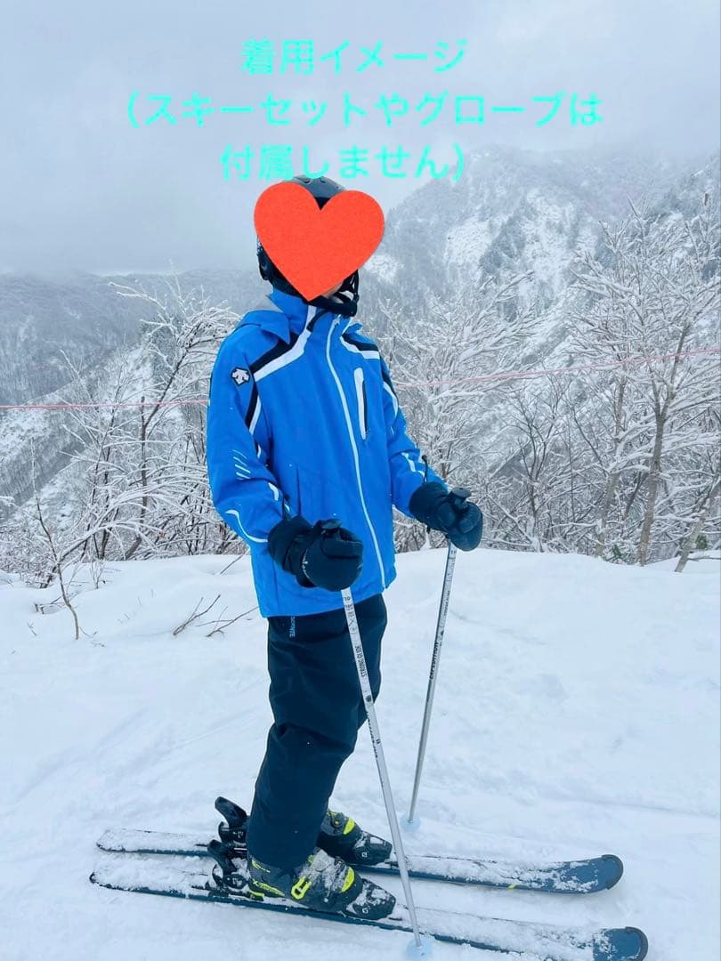 【値下げ！】デサント 子供用スキーウェア上下145〜165+ヘルメット・ゴーグル