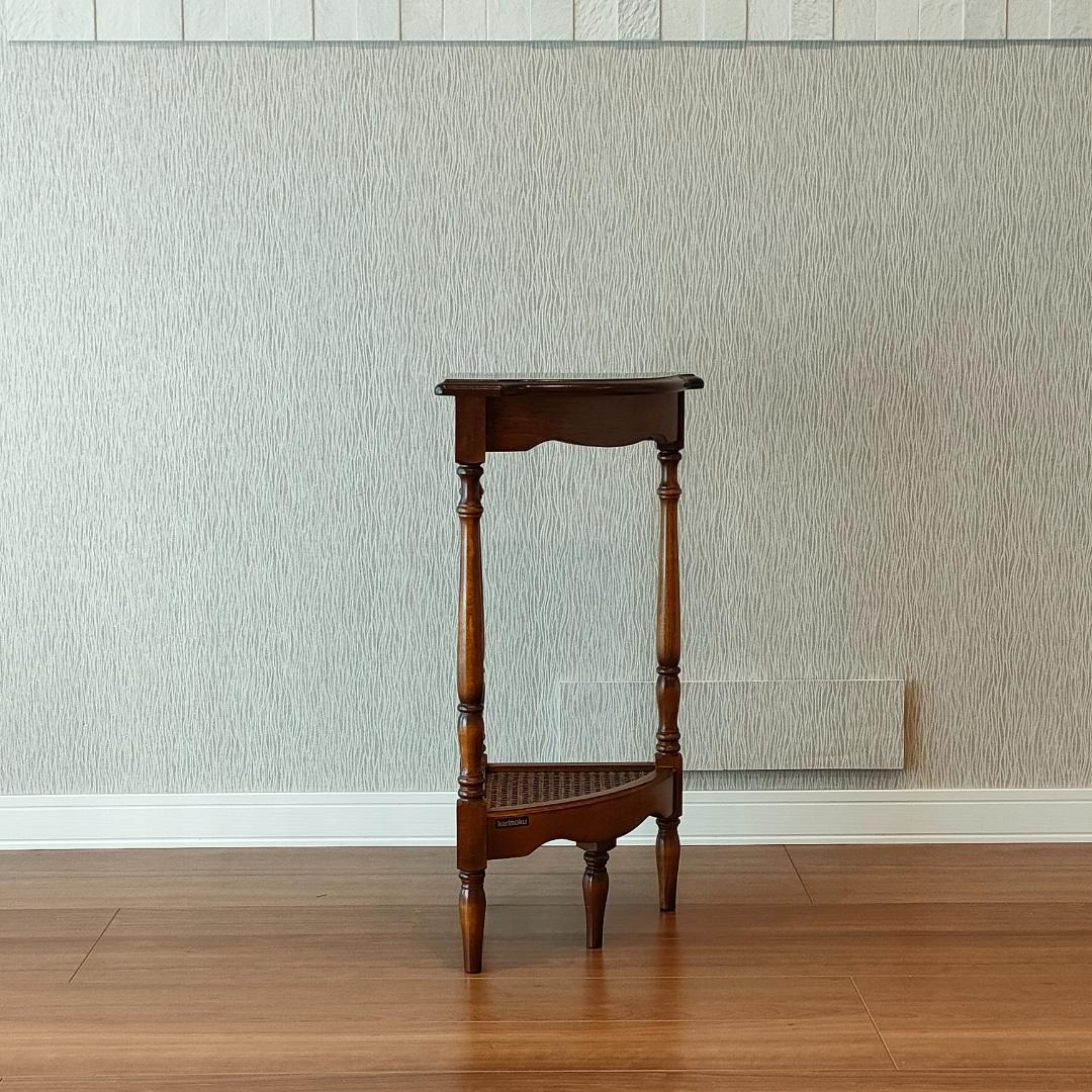 〈美品〉カリモク　コーナーラック　コロニアル　フラワースタンド