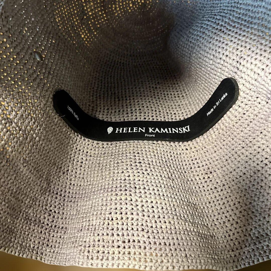 新品　HELEN KAMINSKI グレージュハット 保存袋付き　運動会