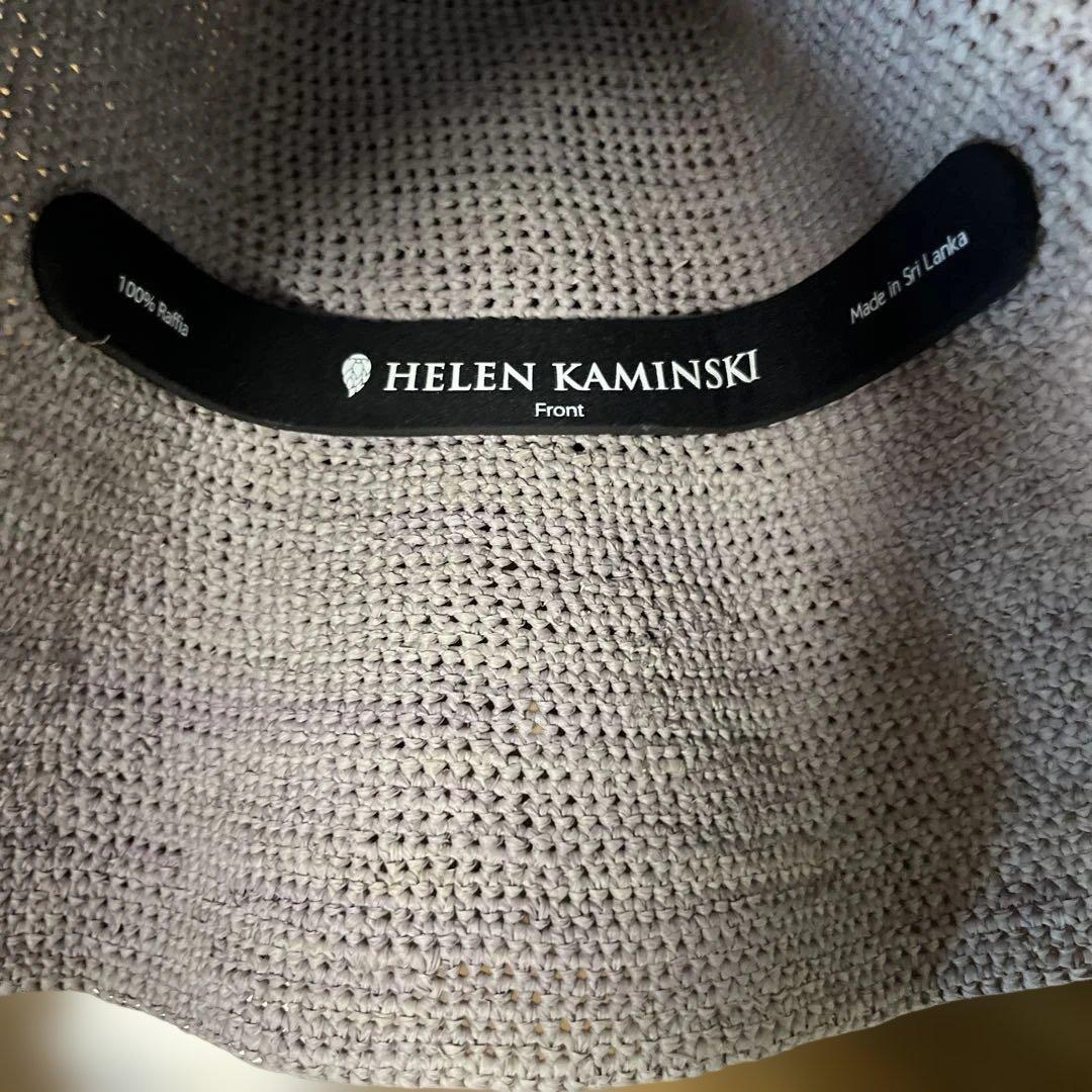 新品　HELEN KAMINSKI グレージュハット 保存袋付き　運動会