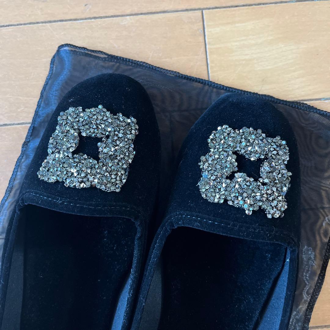 今期完売アパルトモン malus/マリュス velvet bigou shoes