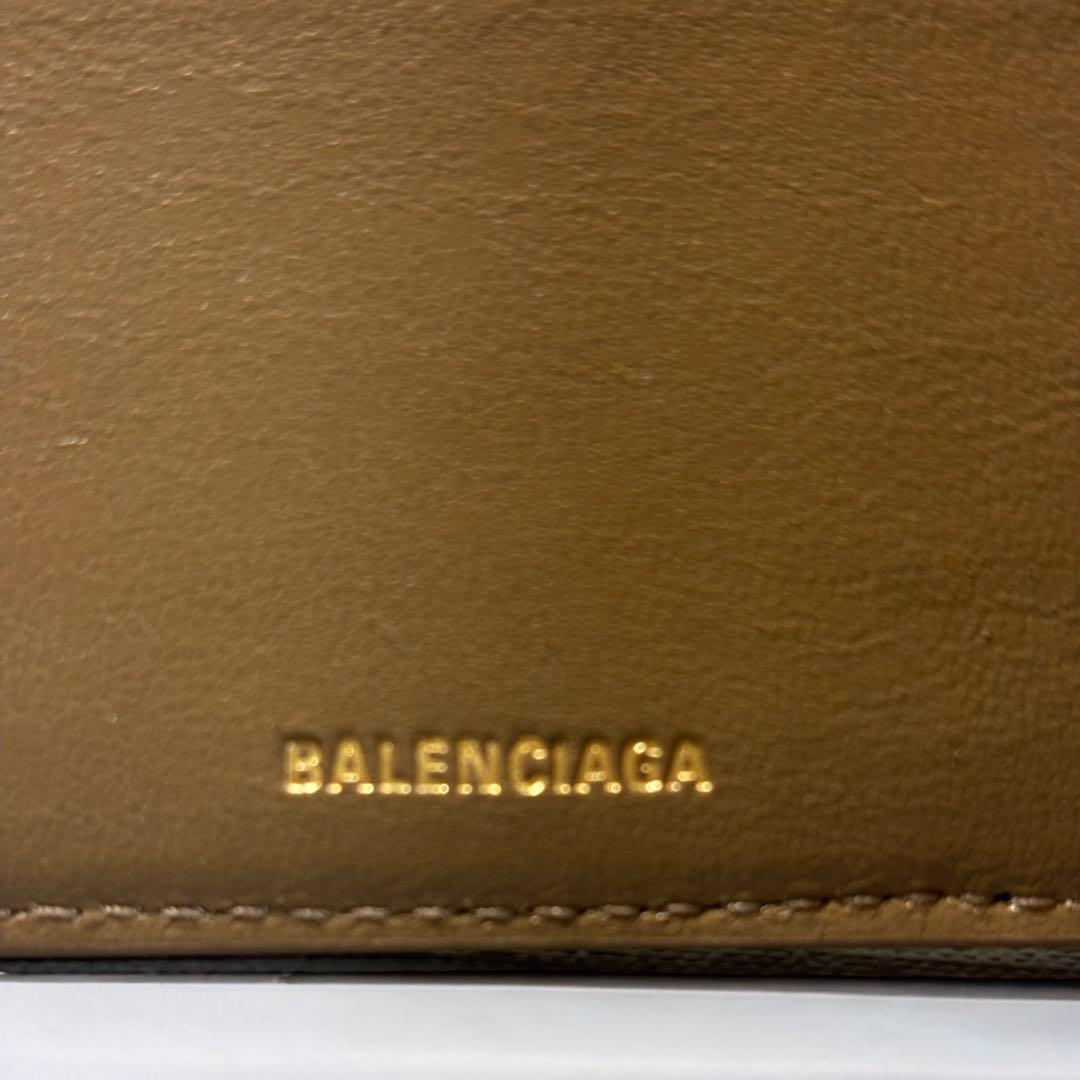 BALENCIAGA 二つ折り財布 ブラウン