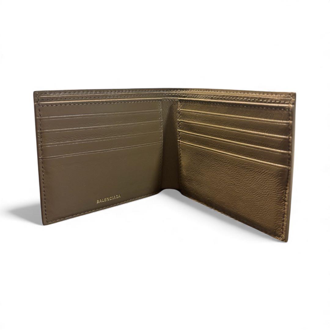 BALENCIAGA 二つ折り財布 ブラウン