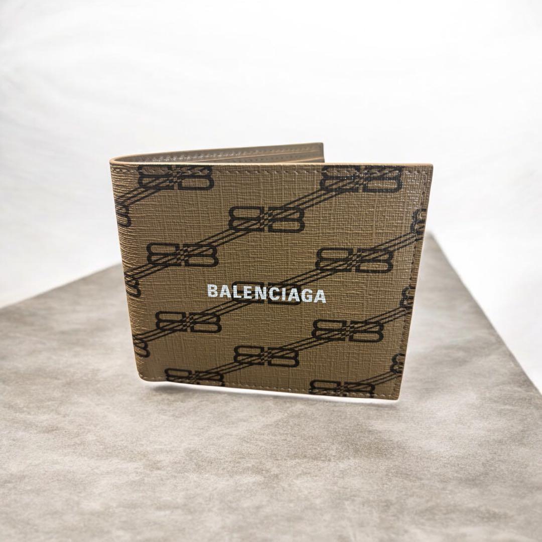 BALENCIAGA 二つ折り財布 ブラウン