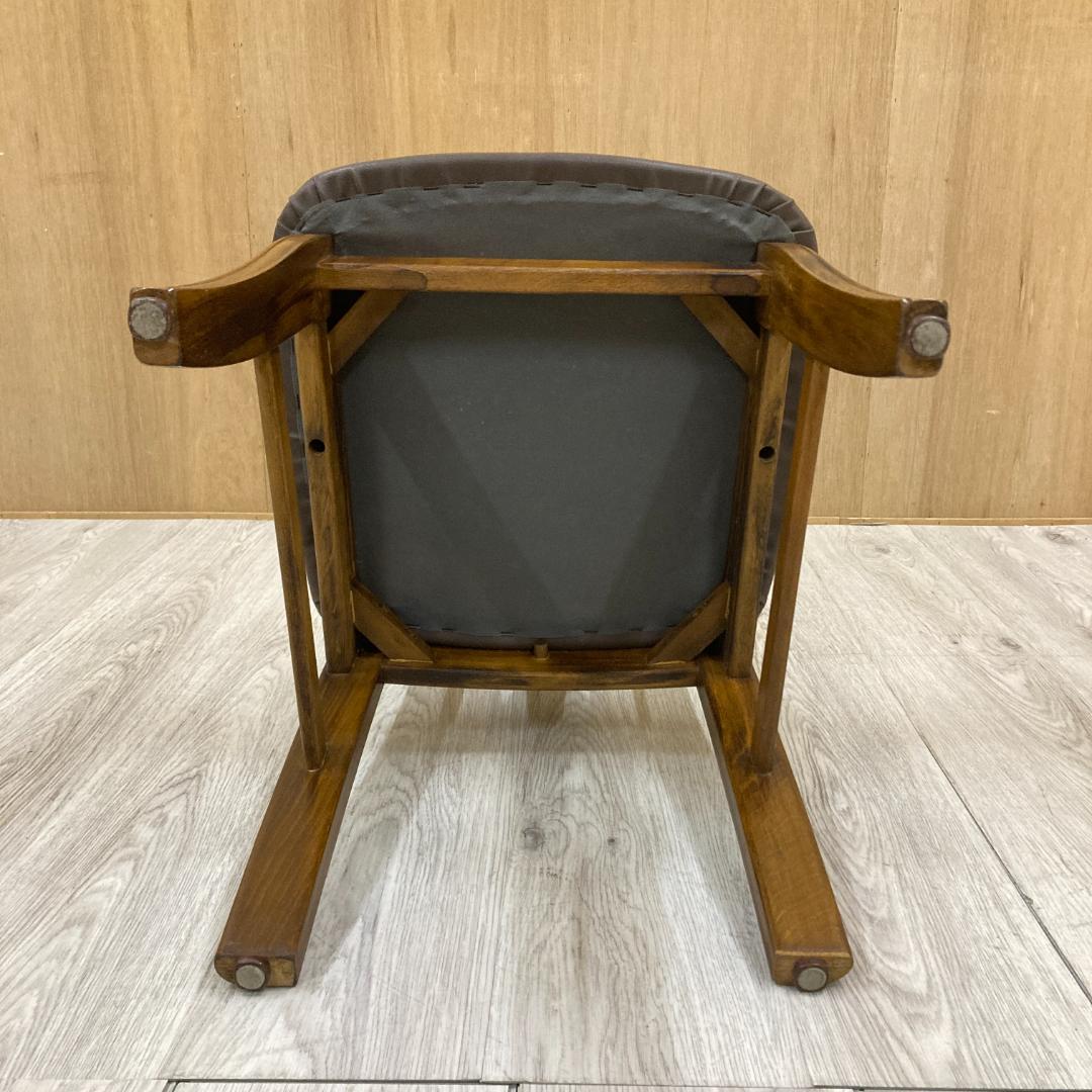 【カリモク】コロニアル　透かし彫り　ダイニングチェア　椅子 ①