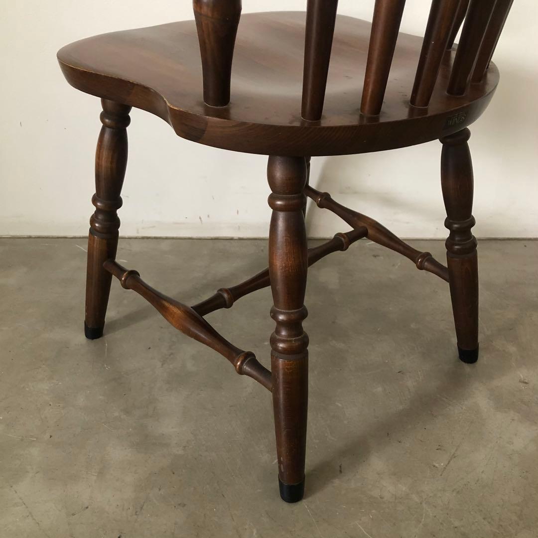 レトロ　アンティーク　古家具　キツツキ　柏木工　飛騨産業　ウィンザーチェア　椅子