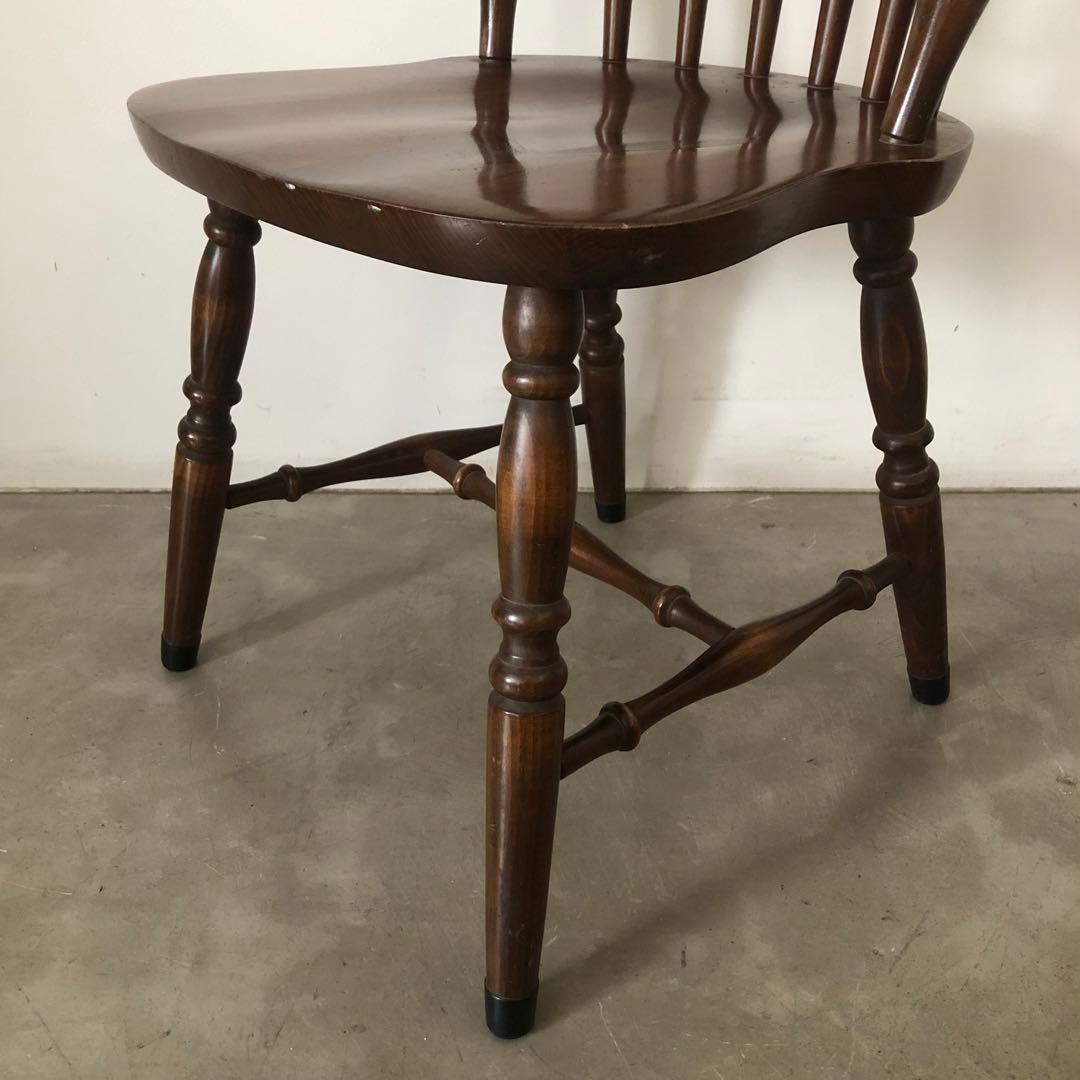 レトロ　アンティーク　古家具　キツツキ　柏木工　飛騨産業　ウィンザーチェア　椅子