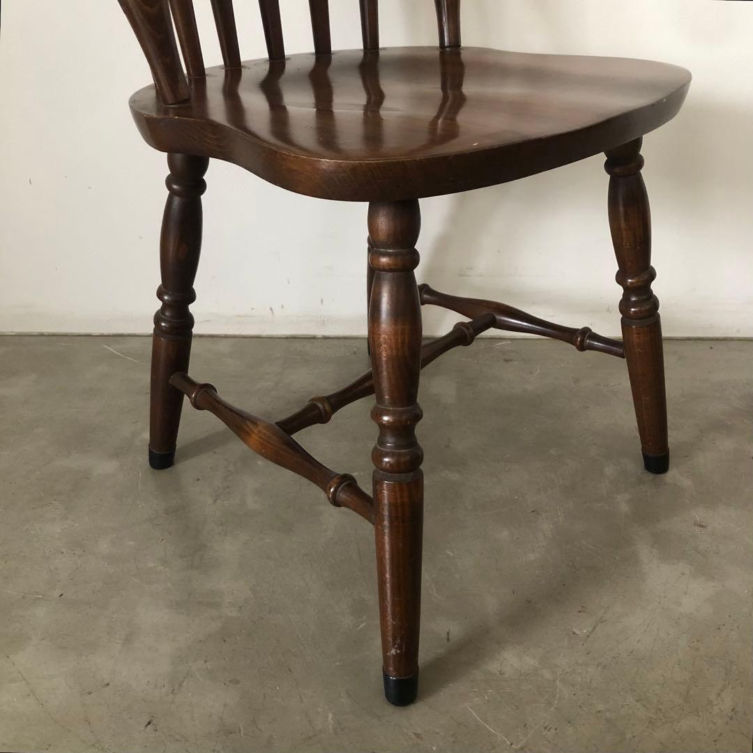 レトロ　アンティーク　古家具　キツツキ　柏木工　飛騨産業　ウィンザーチェア　椅子