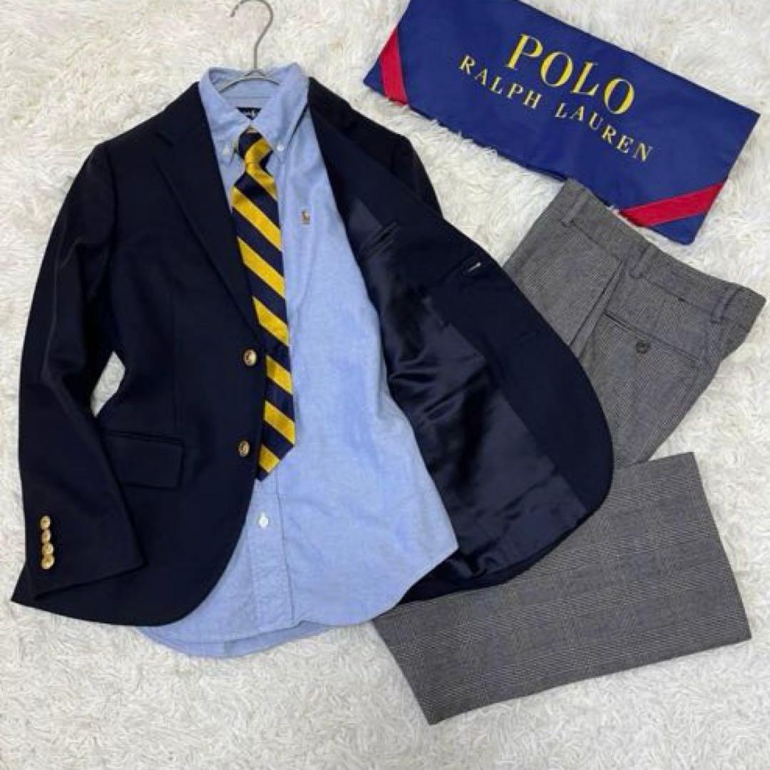 豪華4点✨ポロラルフローレン 150フォーマルセットアップスーツ　卒業式　極美品
