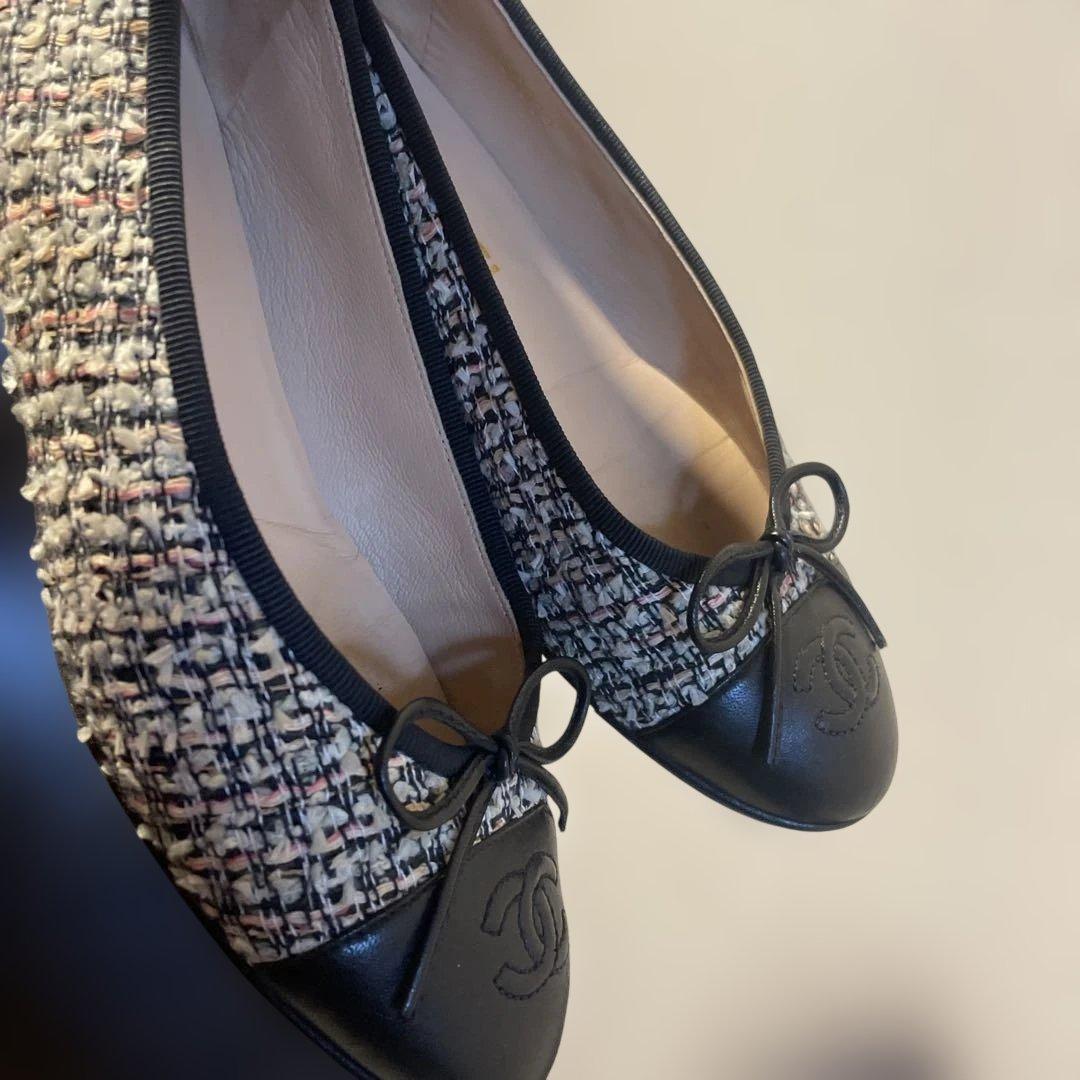 CHANEL バレリーナ　ツイード