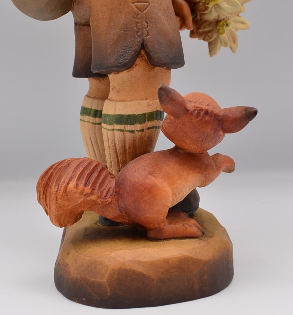 黄金の花　アンリ　ANRI　サラケイ　木彫り人形　イタリア　高さ27ｃｍ　レア