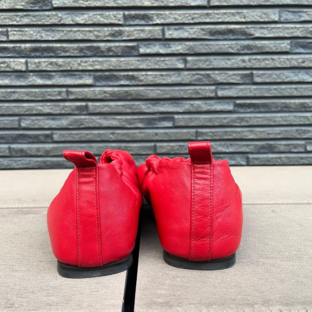 3.1 Phillip Lim ギャザー シューズ パンプス 37赤 イタリア製