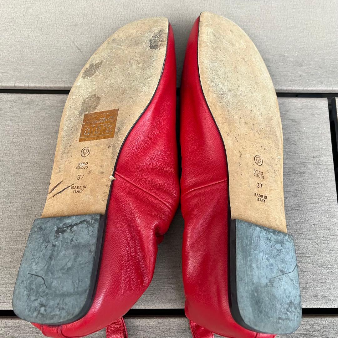 3.1 Phillip Lim ギャザー シューズ パンプス 37赤 イタリア製