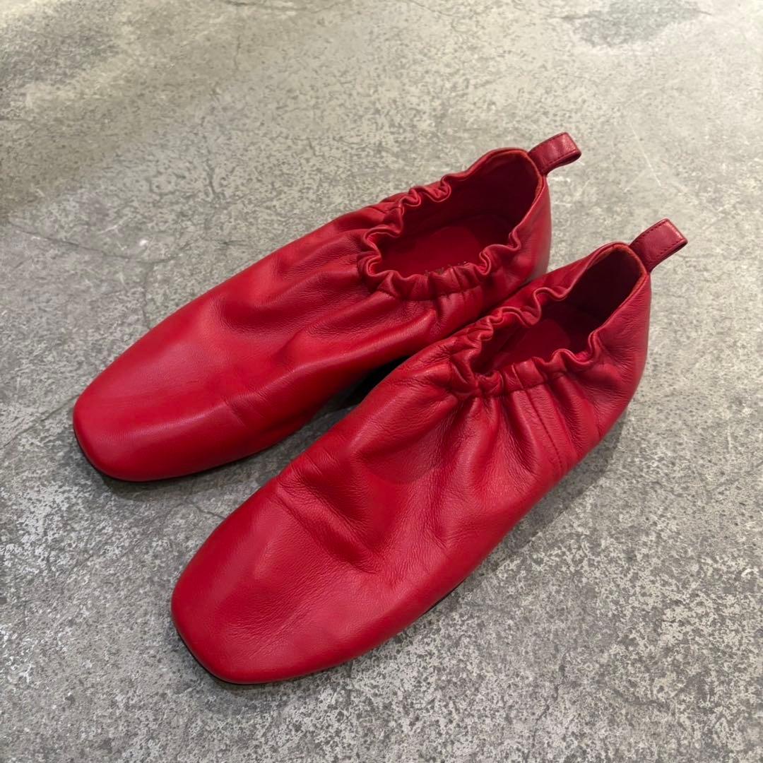 3.1 Phillip Lim ギャザー シューズ パンプス 37赤 イタリア製