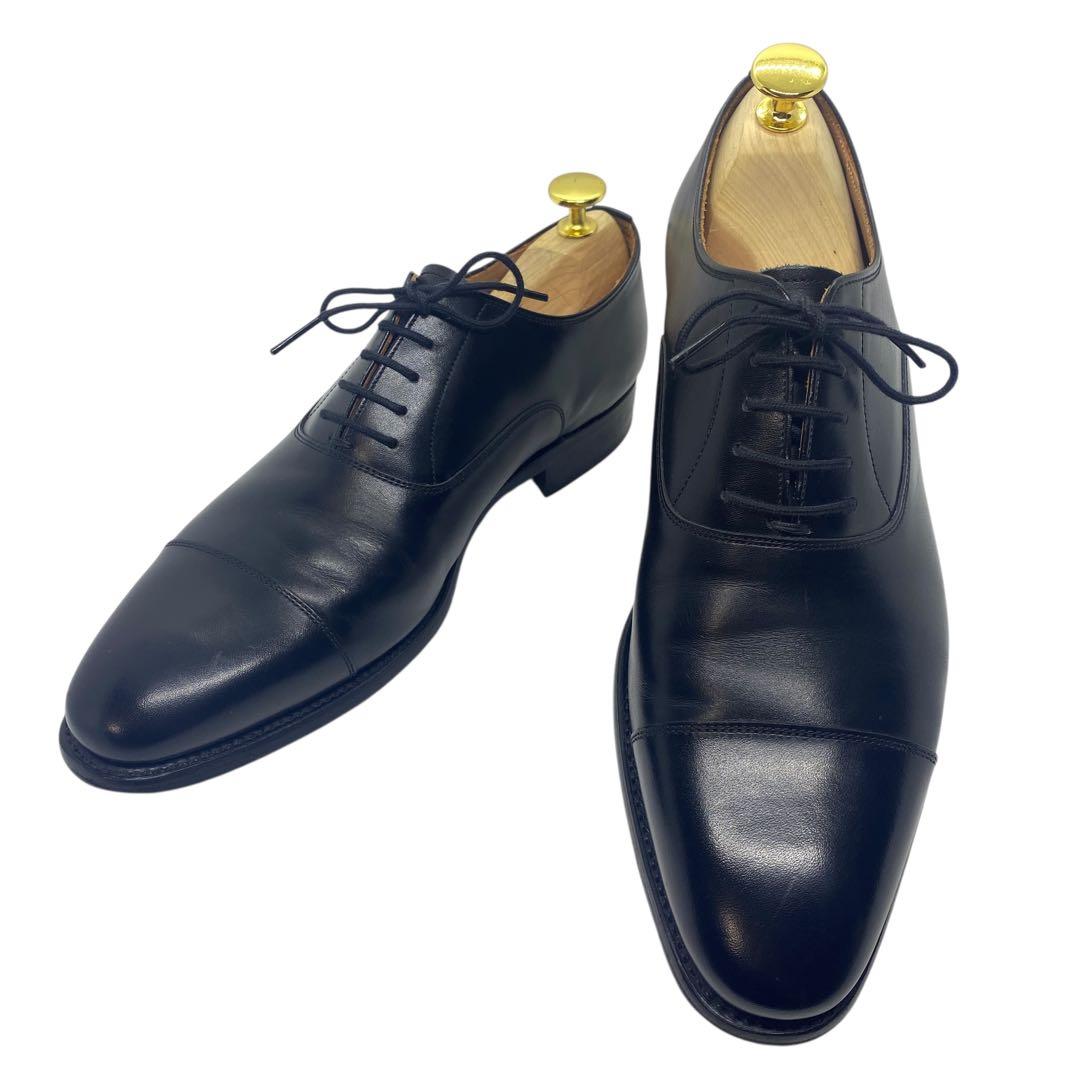 スコッチグレイン　24cm RF-2000 ストレートチップ 革靴 黒 ブラック