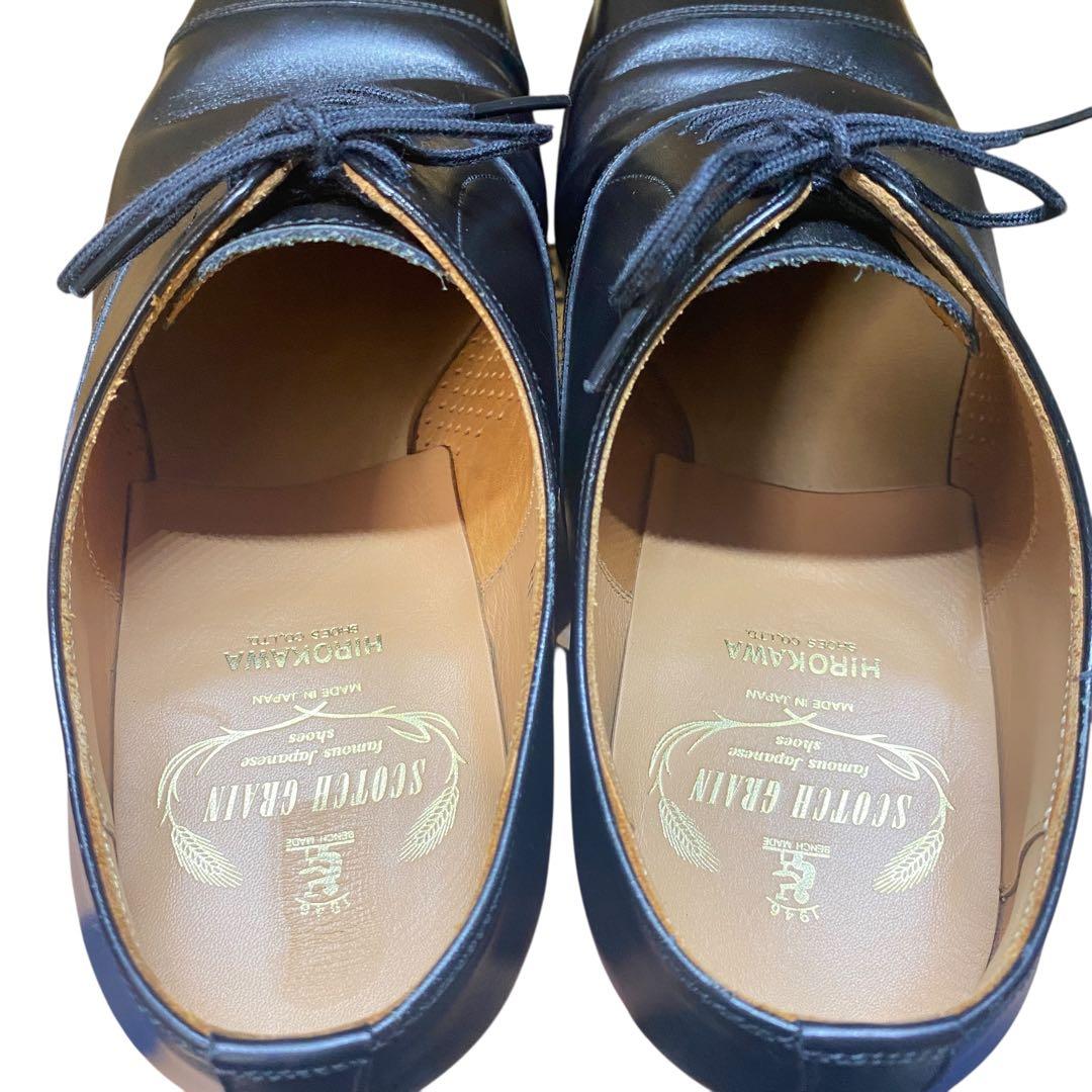 スコッチグレイン　24cm RF-2000 ストレートチップ 革靴 黒 ブラック