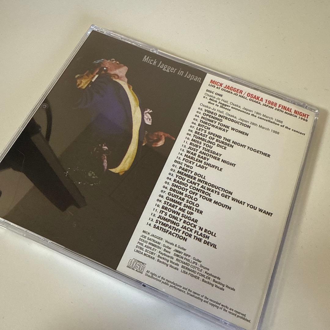洋楽 MICK JAGGER JAPAN TOUR 1988 CD