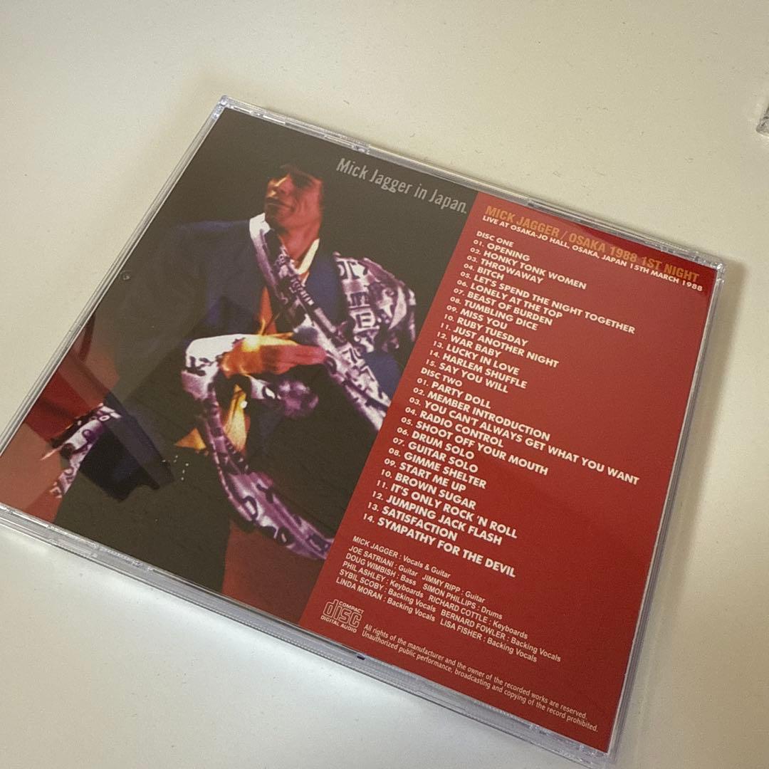 洋楽 MICK JAGGER JAPAN TOUR 1988 CD