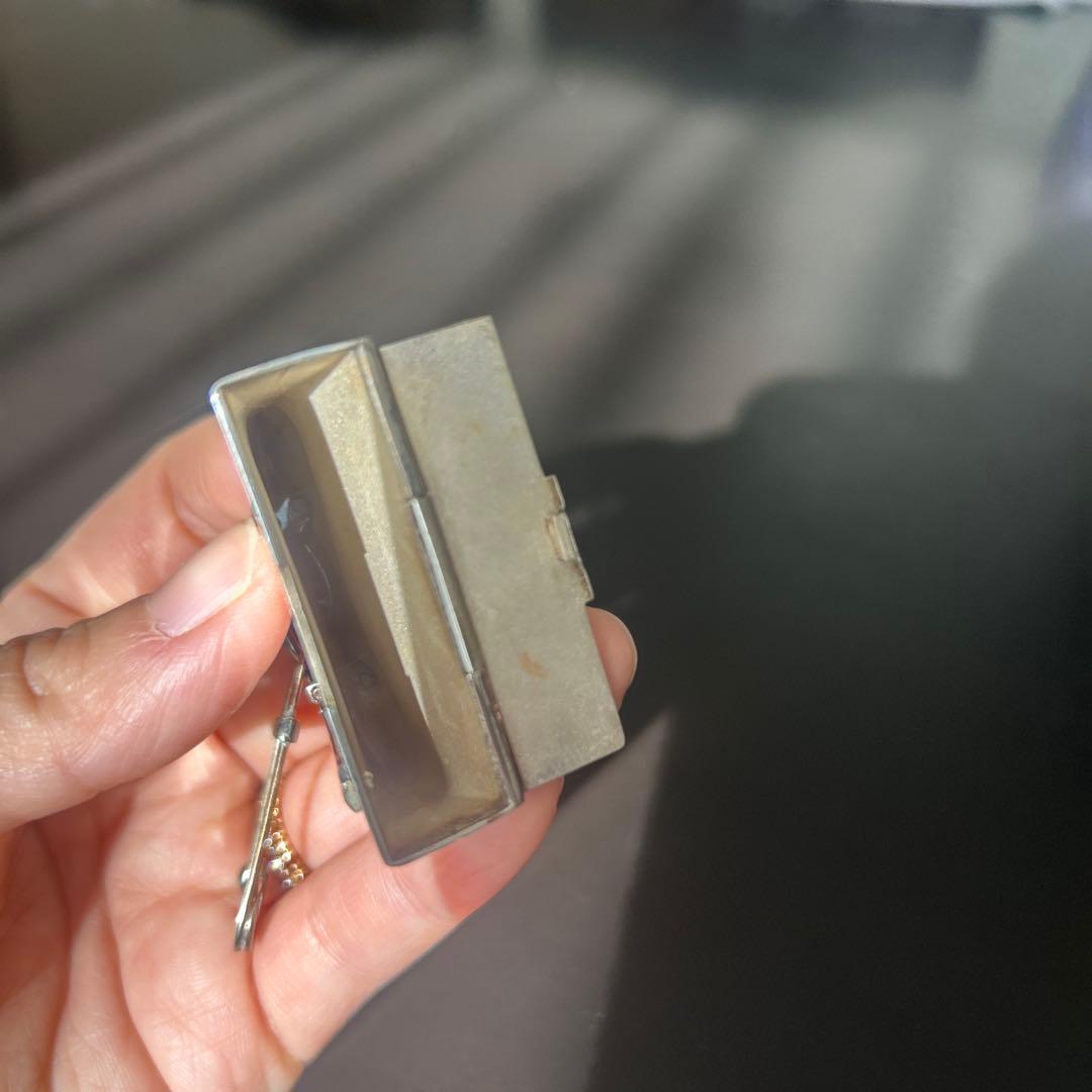 エルメス　ヴィンテージ　ボリード　ピルケース　ブローチ　シルバー