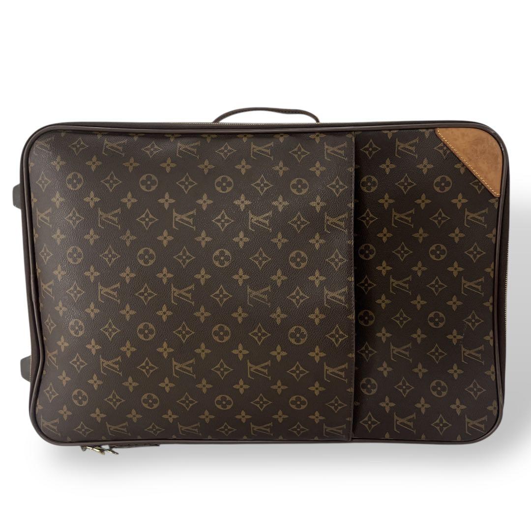 ルイヴィトン　キャリーケース　ペガス55 モノグラム　ブラウン　PVCレザー