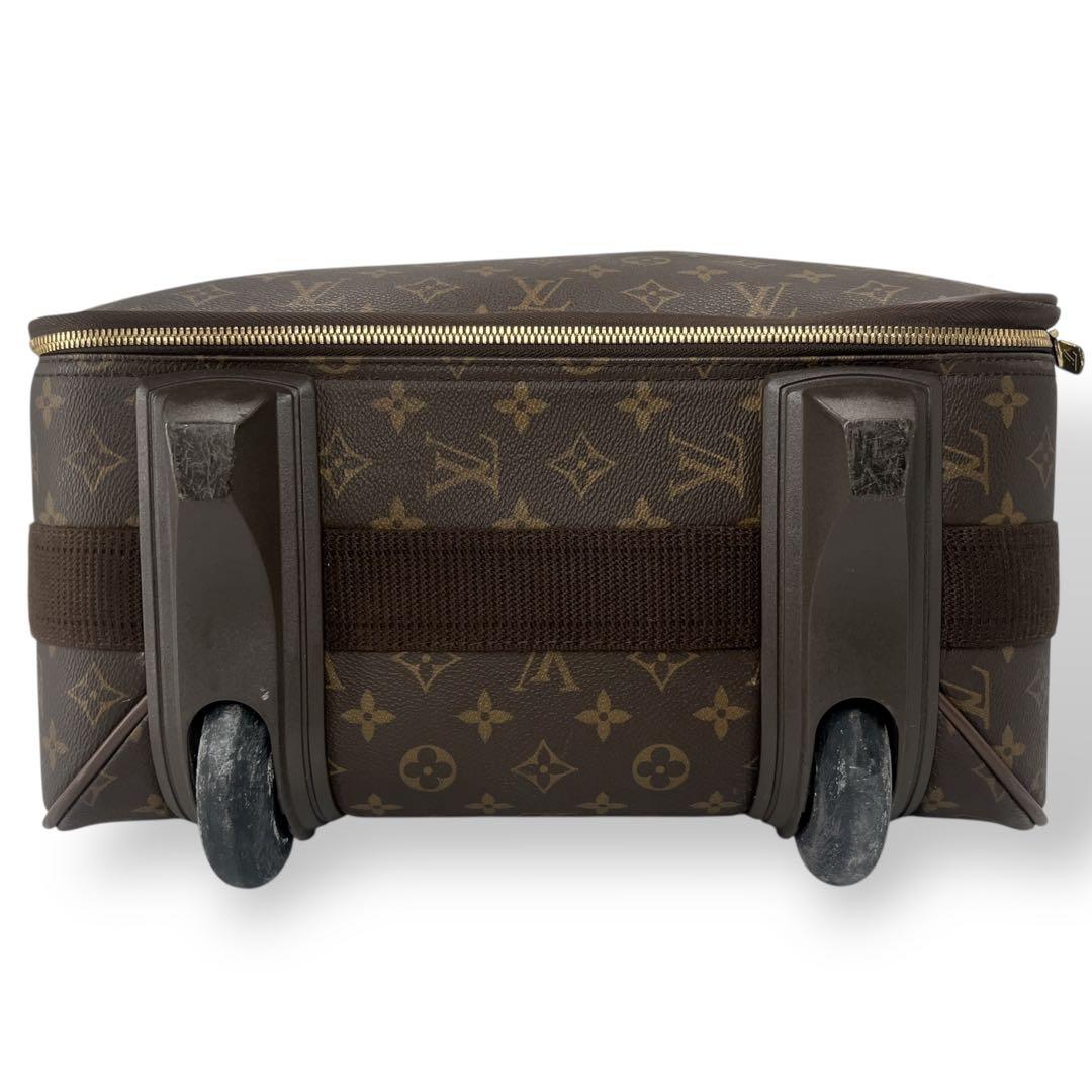 ルイヴィトン　キャリーケース　ペガス55 モノグラム　ブラウン　PVCレザー