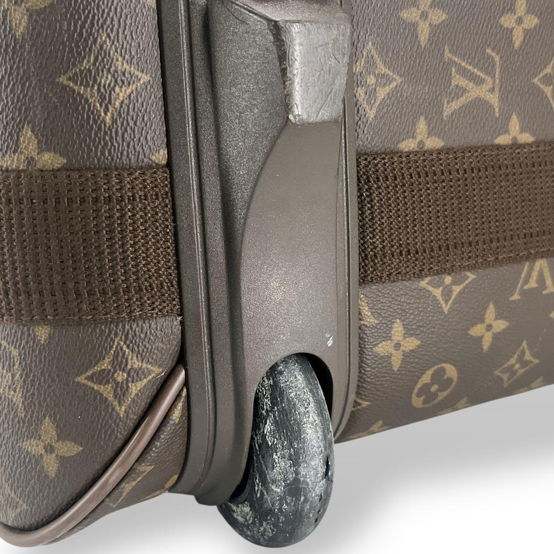 ルイヴィトン　キャリーケース　ペガス55 モノグラム　ブラウン　PVCレザー