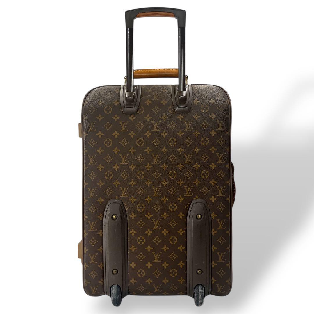 ルイヴィトン　キャリーケース　ペガス55 モノグラム　ブラウン　PVCレザー