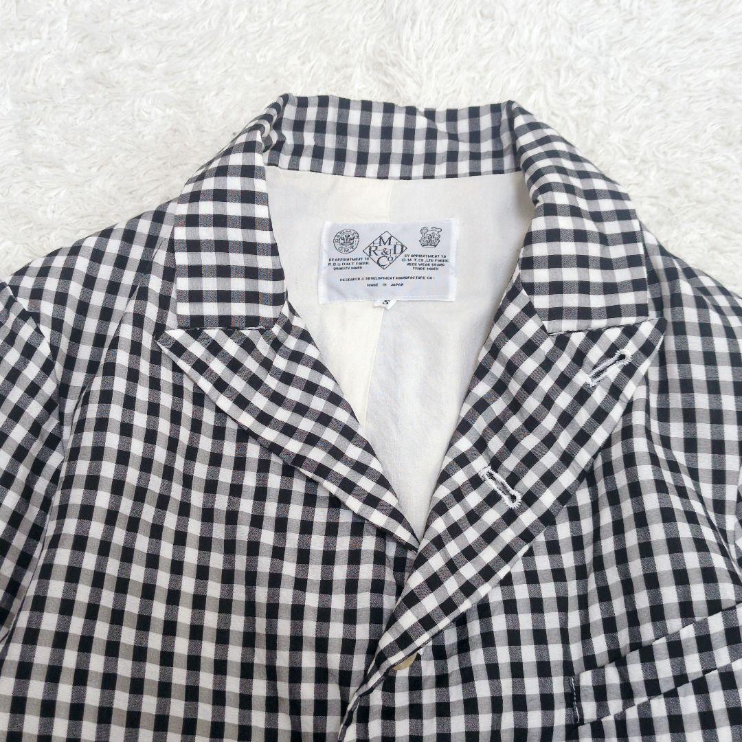 オールドマンズテーラー　テーラードジャケット　ギンガムチェック　コットンシルク