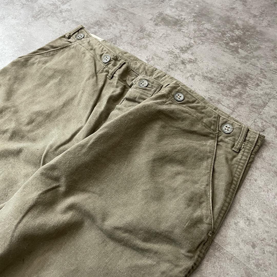 30s スウェーデン軍 実物 針式シンチバック サスペンダーボタンメタル