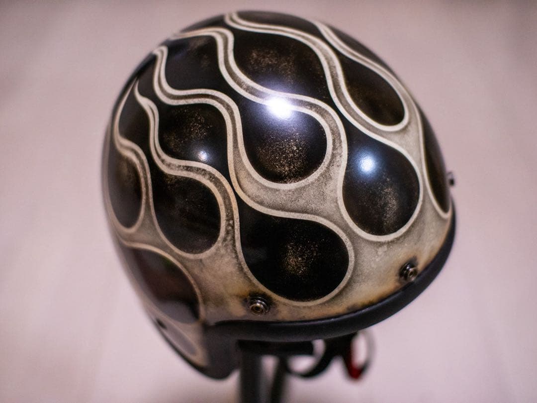 XL 極小帽体　500tx スモールジェット　黒エイジングアイボリーフレア