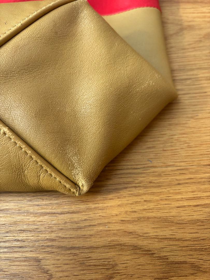 CÉLINE 赤✖️ベージュ トートバッグ