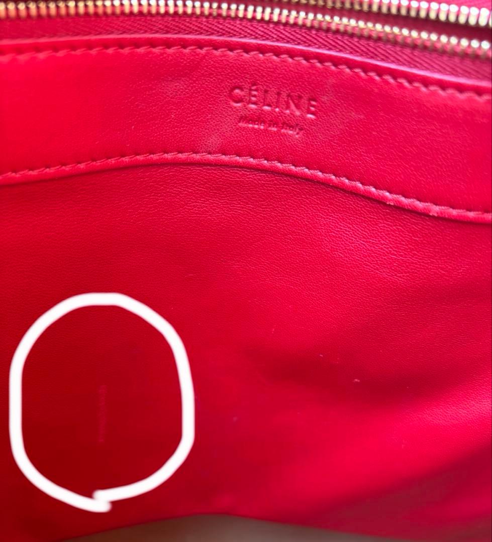 CÉLINE 赤✖️ベージュ トートバッグ