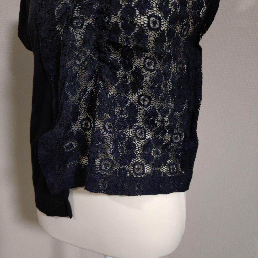 【美品】タオコムデギャルソン　半袖トップス　レース　異素材