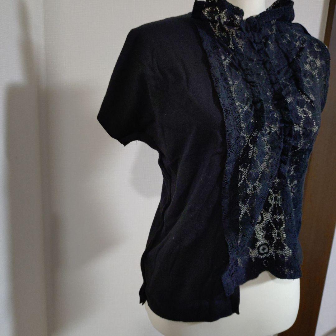 【美品】タオコムデギャルソン　半袖トップス　レース　異素材
