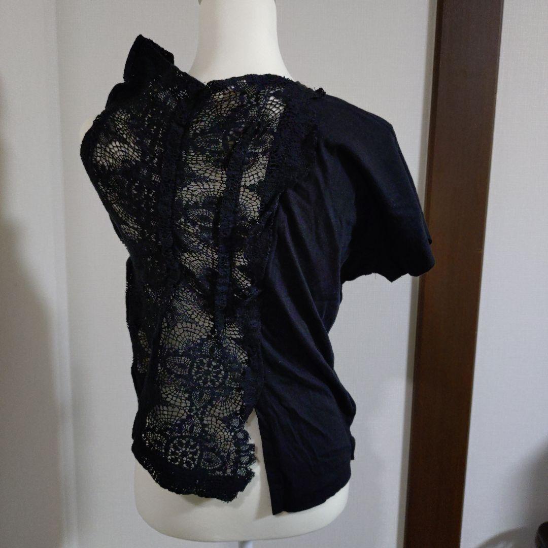 【美品】タオコムデギャルソン　半袖トップス　レース　異素材