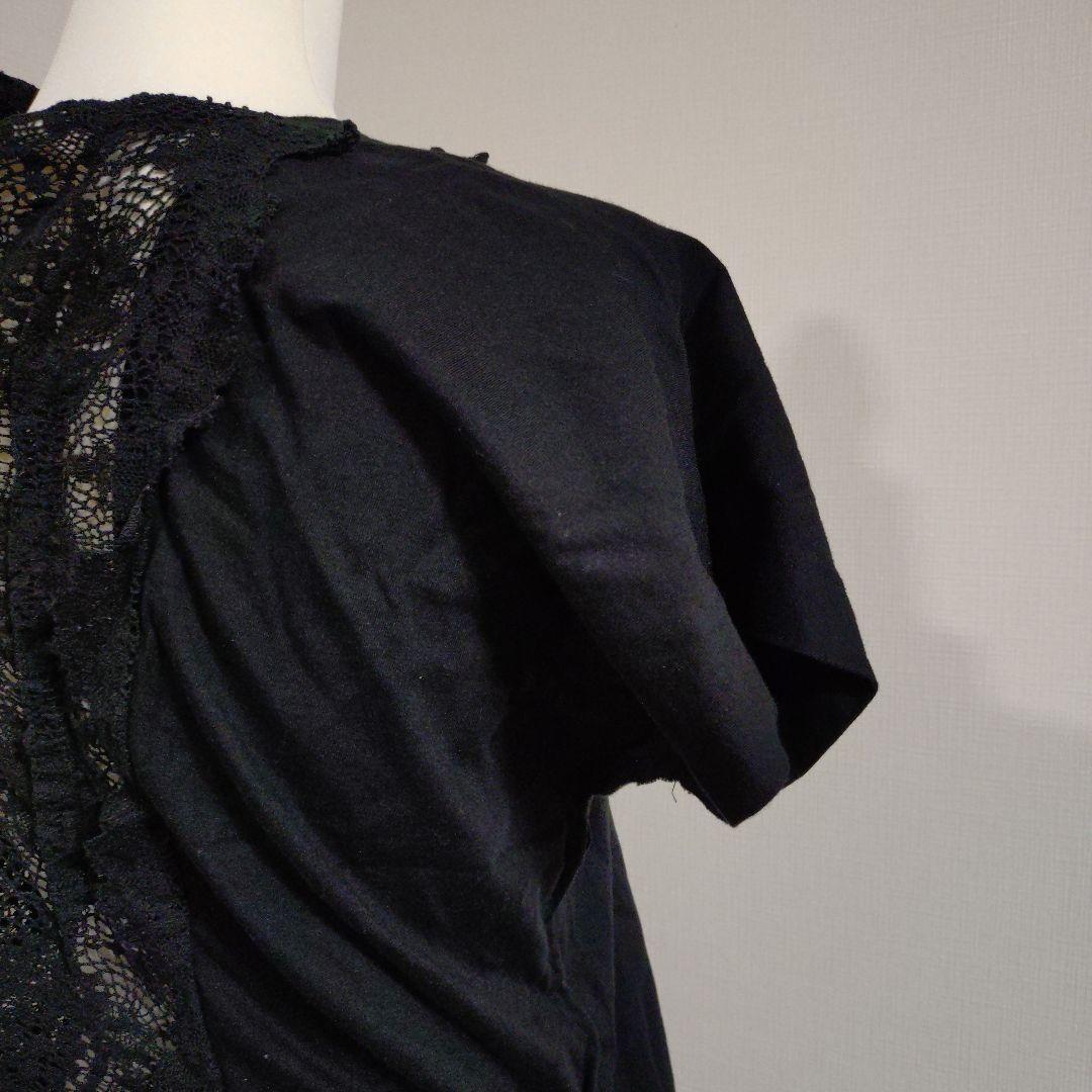【美品】タオコムデギャルソン　半袖トップス　レース　異素材