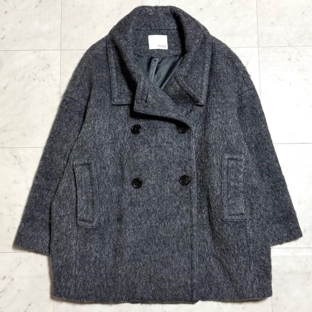 COLLAGE GALLARDAGALANTE シャギーコート ウール F